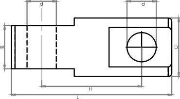 S Beam Load Cell - Dimentions